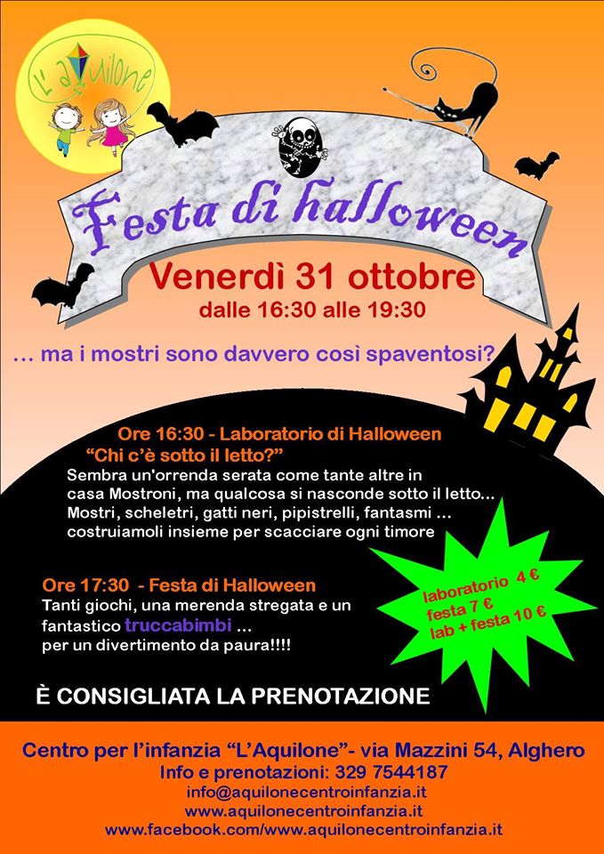 Festa Di Halloween L Aquilone Centro Per L Infanzia